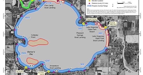 Kegonsa Aquatic Plant Management Plan Map